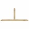 Ekena Millwork Portland Rough Sawn Timber Gable Bracket, Douglas Fir, 72"W x 33"H x 2"D x 4"F, 11/12 Pitch GBW072X33X0204POR00RDF - alternate 1